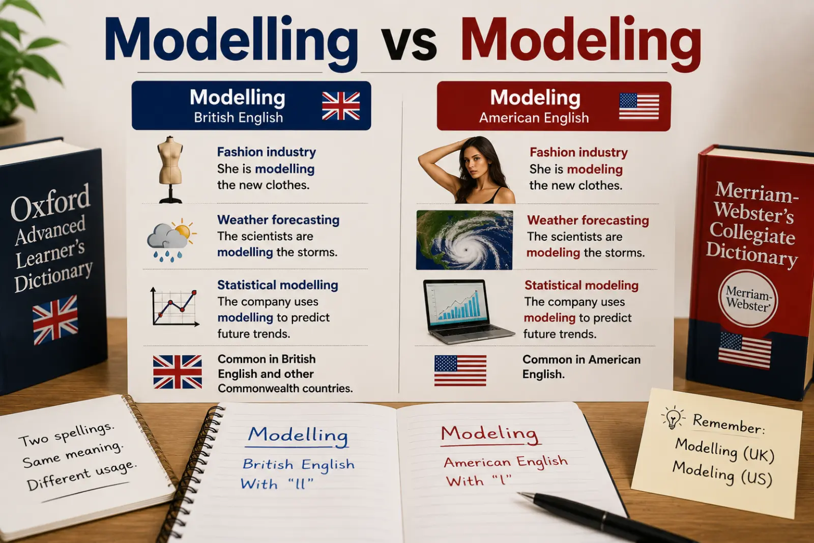 Modelling vs Modeling