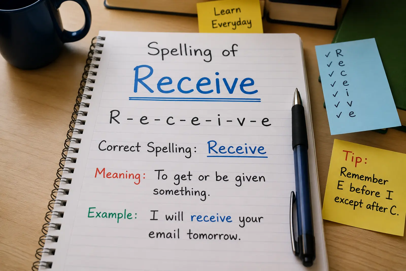 spelling-of-receive